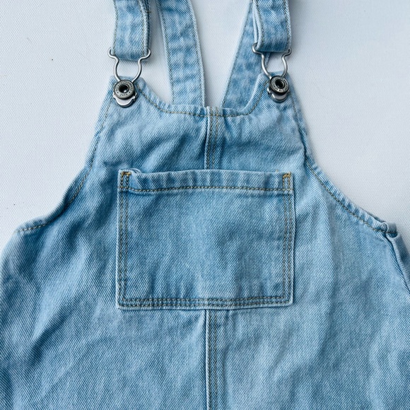 Zara Kids Denim Overalls Dress For Girls - Picture 6 of 9